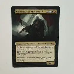 MTG Nekusar, The Mindrazer Alter, Hand Painted Altered Card, Commander Magic - Image 1