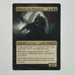 MTG Nekusar, The Mindrazer Alter, Hand Painted Altered Card, Commander Magic - Image 5