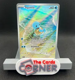 Squirtle Illustration Rare 170/165 Pokemon Scarlet and Violet 151 NM - Image 1