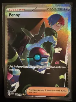 Penny Full Art Trainer Card SAR 239/091 Pokemon SV: Paldean Fates feat. Umbreon - Image 1