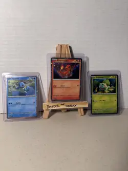 Pokemon Scarlet & Violet 151 Starter Cosmos Holo Promos Set of 3 - Image 1