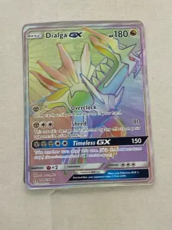 Pokemon Dialga GX Secret Rare Ultra Prism 164/156 - Image 1