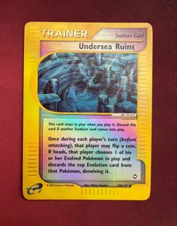 UNDERSEA RUINS 138/147 Aquapolis REVERSE HOLO RH E-Series Pokemon TCG card NM - Image 1