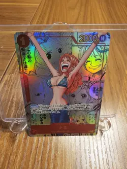 NAMI MANGA ALT ART OP01-016 R ONE PIECE CARD THE BEST PRB-01 COMIC PARALLEL NM - Image 1