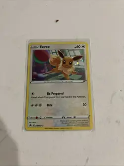 Eevee SWSH212 SWSH: Sword & Shield Promo Cards Promo English Pokemon Card - Image 1