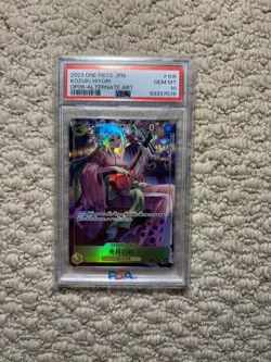 PSA 10 2023 One Piece Card Game TCG Kouzuki Hiyori OP06-106 Alternate Art - Image 1