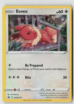 Eevee SWSH175 - SWSH: Sword & Shield Promo Cards Holofoil - PTCG - LP - Image 1