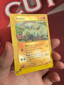 MANKEY 92/147 Aquapolis REVERSE HOLO RH E-Series Pokemon TCG card NM NEAR MINT - Image 2