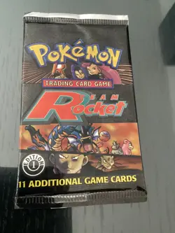 Pokemon Team Rocket 1st EditionSealed Booster Pack 11 Cards Wizards of the Coast - Image 1