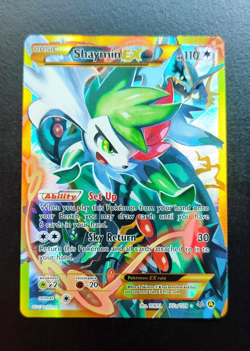 Pokemon Card - Shaymin EX 77a/108 - XY Roaring Skies - Full Art Gold SR (LP-NM) - Image 1