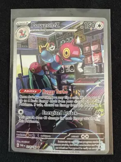 Pokemon Card Porygon-Z paradox rift illustration rare full art holo 214/182 - Image 1