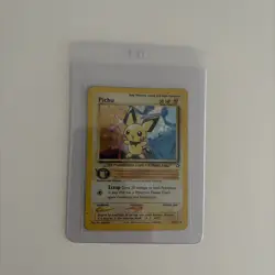 Pichu 12/111 Neo Genesis Holo Rare Holo 30 HP Basic Pokemon TCG 2000 Card MP - Image 1