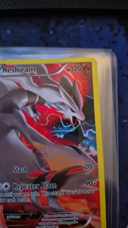 Pokemon TCG Reshiram XY Black Star Promos XY74 Full Art Holo Promo Card - Image 3