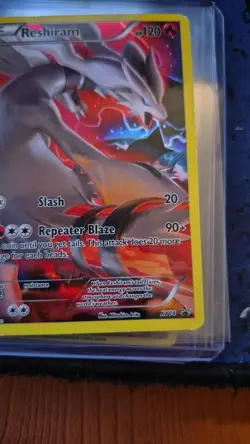 Pokemon TCG Reshiram XY Black Star Promos XY74 Full Art Holo Promo Card - Image 4