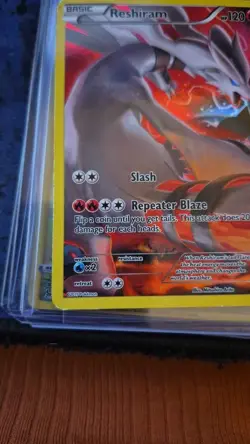 Pokemon TCG Reshiram XY Black Star Promos XY74 Full Art Holo Promo Card - Image 5