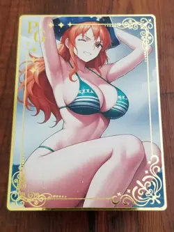 Nami - One Piece - Goddess Story Gold Metal PG Card - Image 1