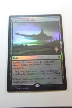MTG Castle Locthwain x1- -Throne of Eldraine Promos-Lightly Played - Image 1