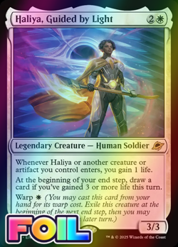x1 Haliya, Guided by Light FOIL EOE Edge of Eternities MTG 19 M/NM 1x - Image 1