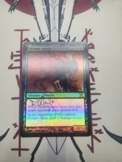 Artist Signed Sleeper Agent - 10th Edition - Foil - Randy Gallegos - Image 1