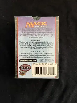 Magic the Gathering Torment Insanity Deck Factory Sealed - Image 3