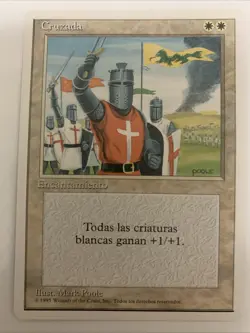 MTG NM Cruzada Spanish Crusade 4th Edition Free Shipping In The US With Tracking - Image 1
