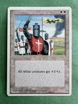 1 BANNED Magic The Gathering (MTG) - Crusades, Fourth Edition - Image 1