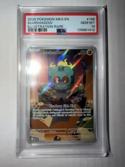 Pokemon Mega Evolution Marshadow Illustration Rare Card #146 *GEM MINT PSA 10* - Image 1
