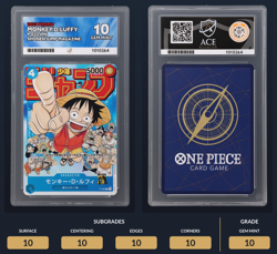 ACE 10 Monkey D Luffy Promo P-033 Japanese Shonen Jump Magazine Pokemon Card - Image 3