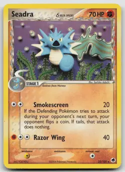 Seadra - 22/101 (Delta Species) Sachiko Adachi Dragon Frontiers Pokemon TCG Card - Image 1