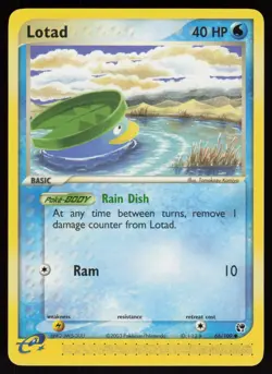 E-Reader Lotad - 66/100 Sandstorm Tomokazu Komiya Pokemon TCG Card - Image 1