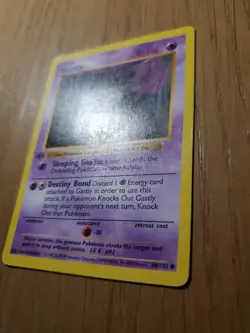 Pokemon Gastly 1st Edition Base Set Shadowless Vintage - Wotc - Image 3