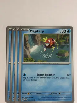 Pokemon TCG Paldea Evolved 4x Playset Magikarp 042/193 Near Mint - Image 1