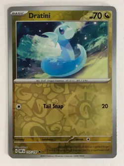 Pokemon TCG Obsidian Flames Reverse Holographic Dratini 157/197 Near Mint - Image 1