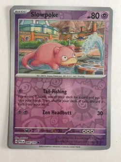 Pokemon TCG Paldea Evolved Reverse Holographic Slowpoke 085/193 Near Mint - Image 1