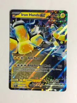 Pokemon TCG Prismatic Evolutions Iron Hands EX 031/131 Near Mint - Image 1