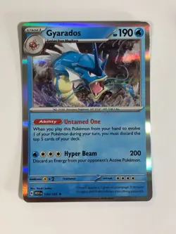 Pokemon TCG 151 Holographic Gyarados 130/165 Near Mint - Image 1