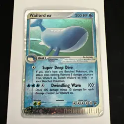 Pokemon Wailord ex 100/100 Sandstorm Holo DMG - Image 1