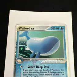 Pokemon Wailord ex 100/100 Sandstorm Holo DMG - Image 3