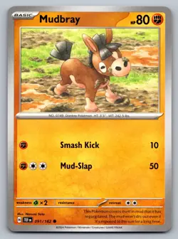 Pokemon TCG SV05: Temporal Forces Mudbray 091/162 - Image 1