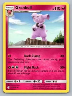Pokemon TCG SM Base Set Granbull 91/149 - Image 1