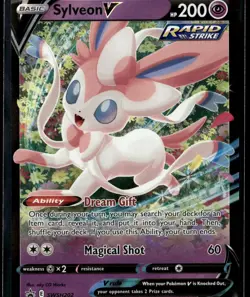 Sylveon V SWSH202 Holo Promo Sword & Shield Promo Pokemon NM/M - Image 1