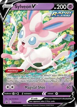 Sylveon V SWSH202 Holo Promo Sword & Shield Promo Pokemon NM/M - Image 4