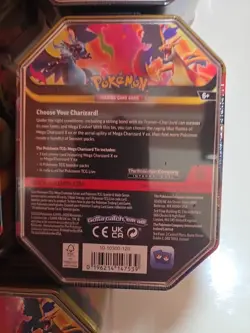 5x Pokemon TCG Phantasmal Flames Mega Charizard 3X and 2Y Tins Sealed - Image 3