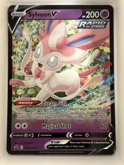 Sylveon V SWSH202 Holo Promo Sword & Shield Promo Pokemon NM - Image 1