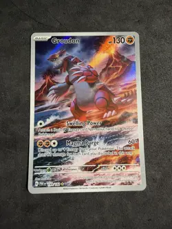 Groudon 199/182 Paradox Rift Illustration Rare Holo Full Art Pokemon TCG - Image 1