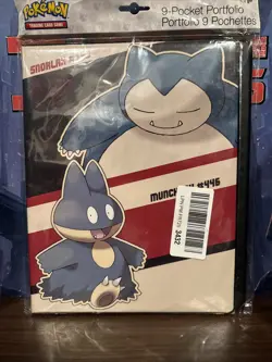 Pokemon 9-Pocket Portfolio Snorlax Munchlax Binder - Image 1
