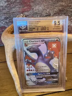 Pokemon Charizard GX Hidden Fates Full Art #SV49 BGS 9.5. !Potential PSA 10! - Image 1