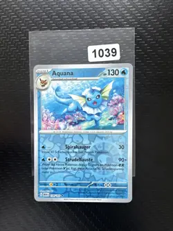 Pokemon Karte | Aquana 134/165 | Deutsch | REVERSE HOLO | Near Mint | 151 - Image 1