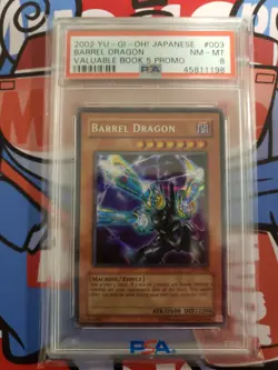 Yugioh Barrel Dragon VB5-003 Prismatic Secret Rare Misprint PSA 8 - Image 1