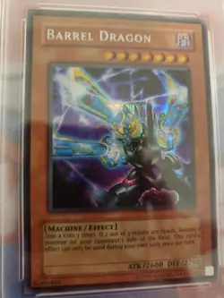 Yugioh Barrel Dragon VB5-003 Prismatic Secret Rare Misprint PSA 8 - Image 3